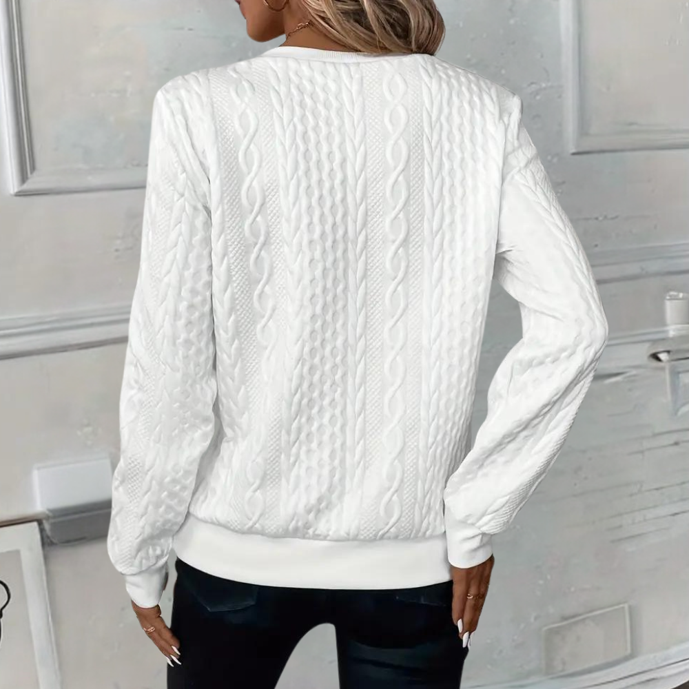 Anoushka - Pull texturé tendance pour femmes