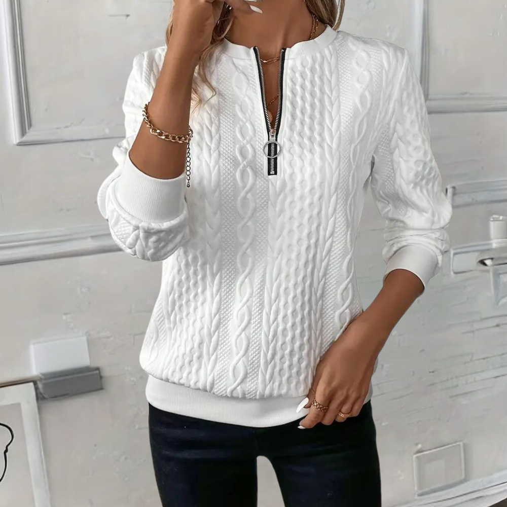 Anoushka - Pull texturé tendance pour femmes