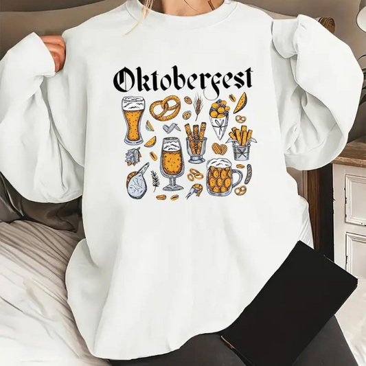 Despoina - Sweat-shirt Oktoberfest à manches longues pour femmes