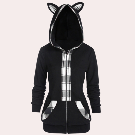 Elektra - Veste Chaude avec Oreilles de Chat pour Femmes
