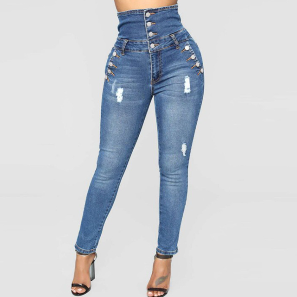 Nola - Pantalon Skinny Taille Haute pour Femme
