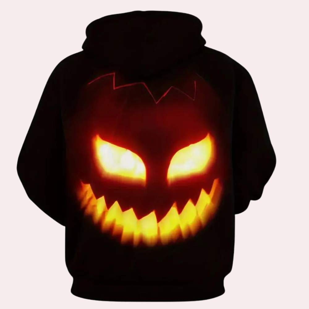 Marton - Sweat à capuche citrouille halloween pour homme