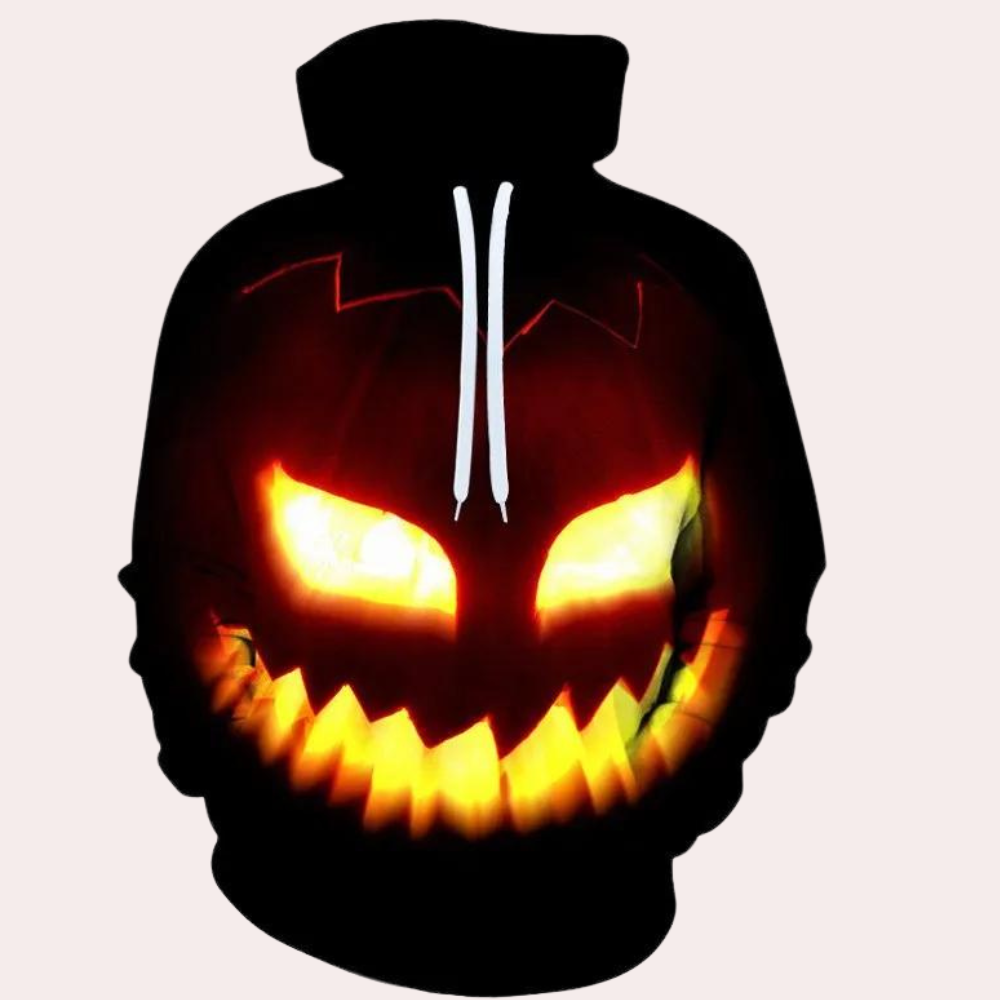 Marton - Sweat à capuche citrouille halloween pour homme