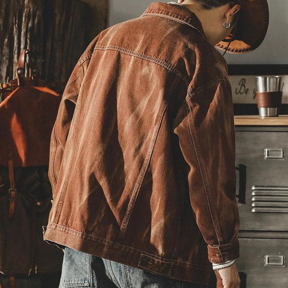 George - Manteau en denim élégant et vintage pour hommes