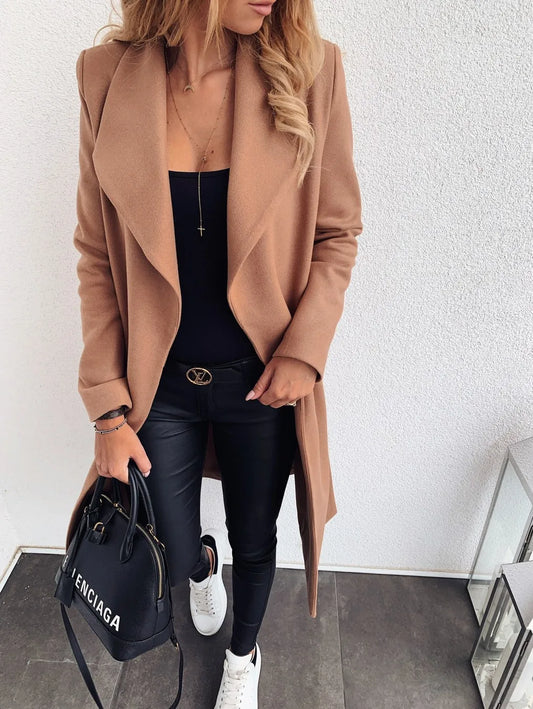 NANCY - Manteau mi-long en laine