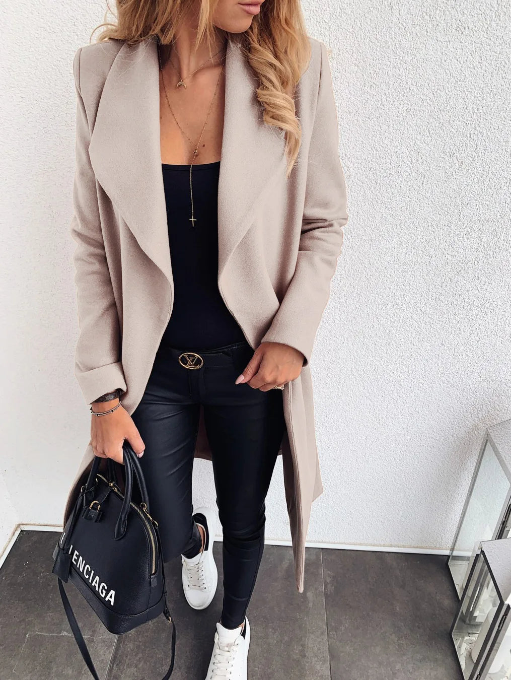 NANCY - Manteau mi-long en laine