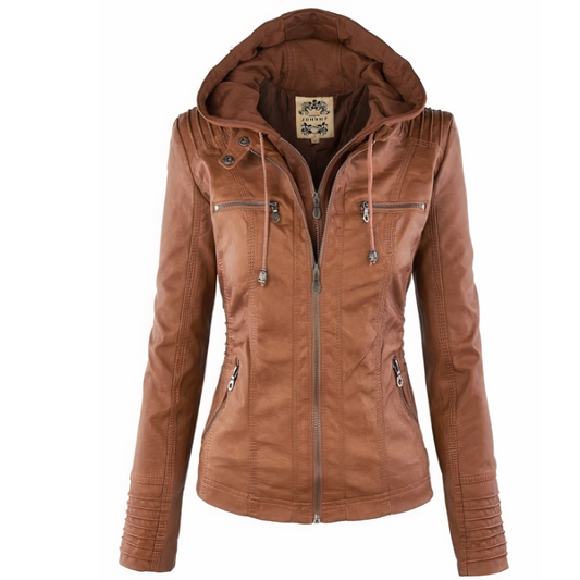 CLARA - Veste en cuir élégante