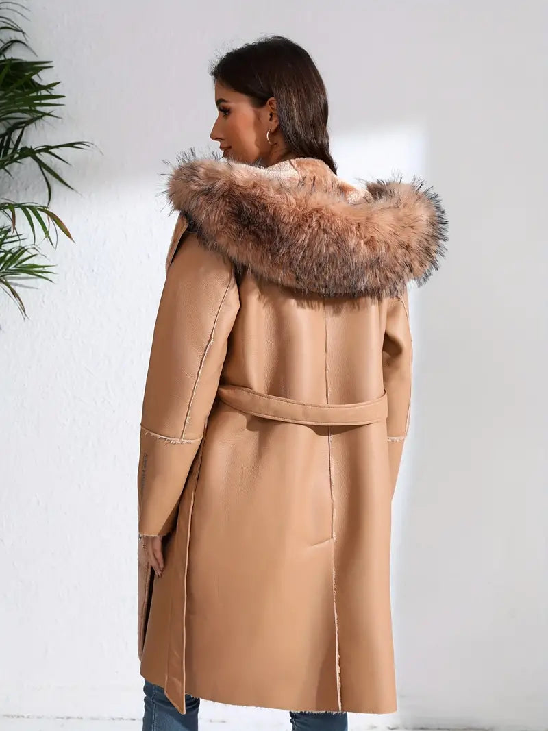 Manteau d'hiver en fourrure élégant - Verity