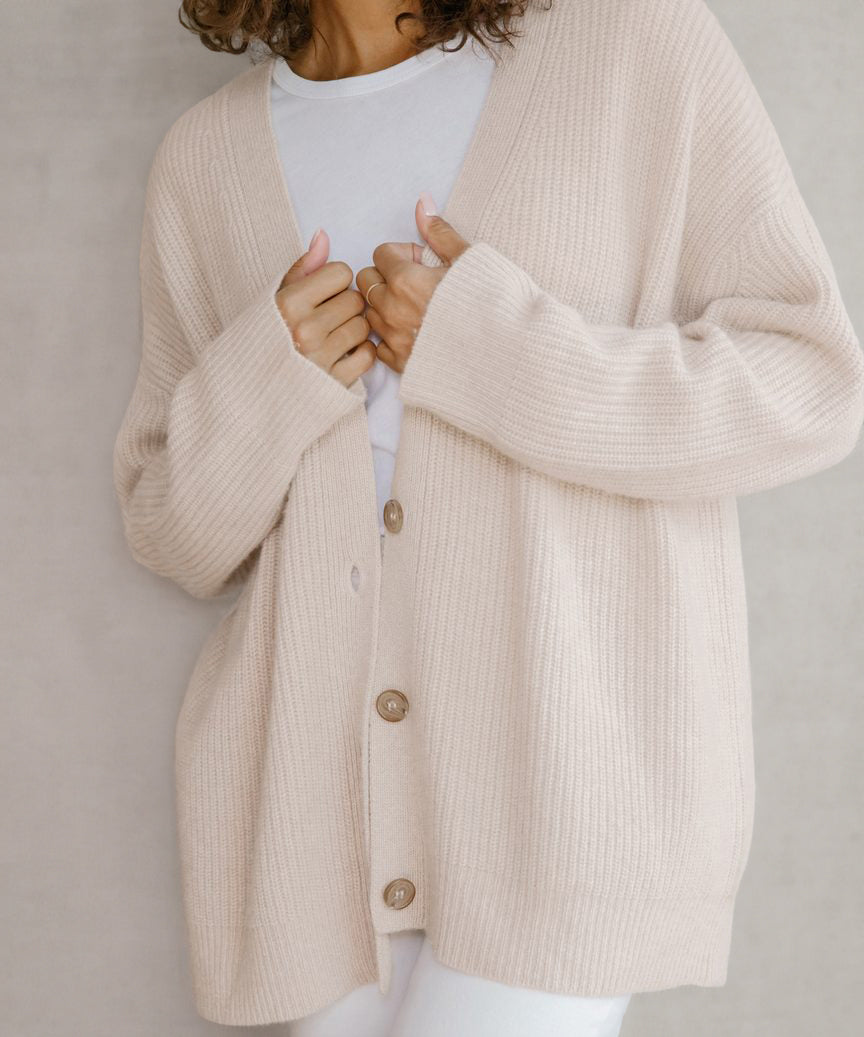 Cardigan à boutons surdimensionné - Crecia