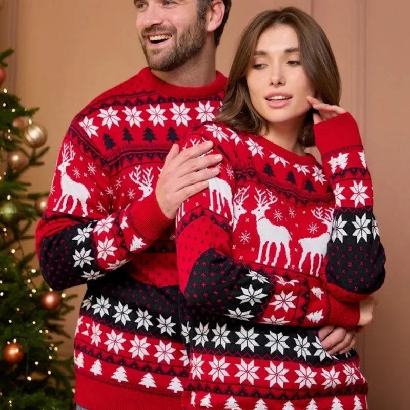 Alex & Mia - Pulls de Noël Assortis pour Couples