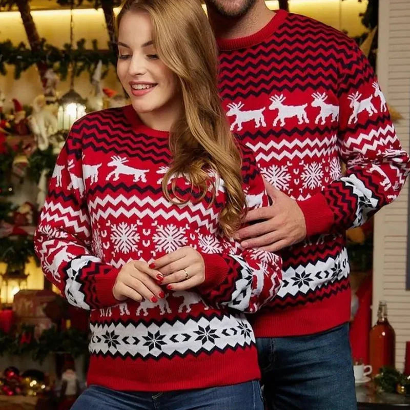 Alex & Mia - Pulls de Noël Assortis pour Couples