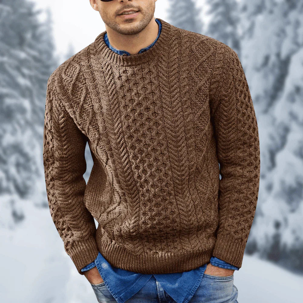 Pull tricoté chaud pour homme - Ares