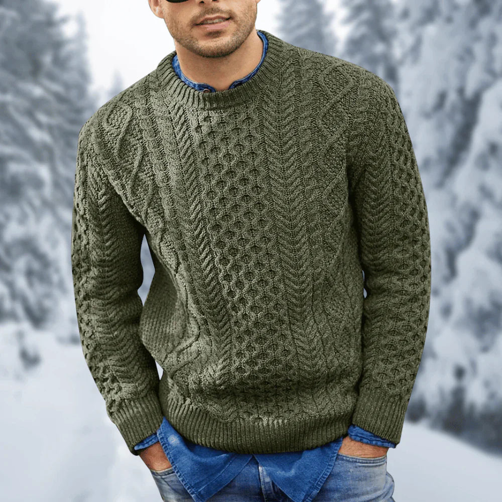 Pull tricoté chaud pour homme - Ares