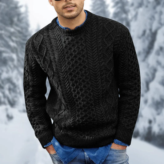 Pull tricoté chaud pour homme - Ares