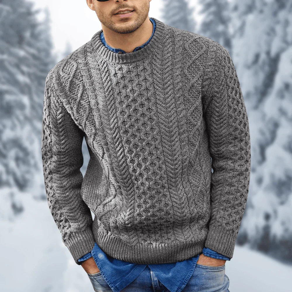 Pull tricoté chaud pour homme - Ares
