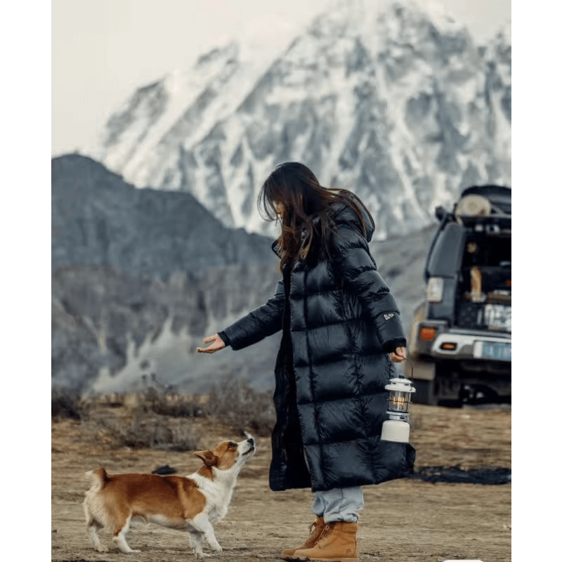 Veste d'hiver en duvet chaude et imperméable pour femmes