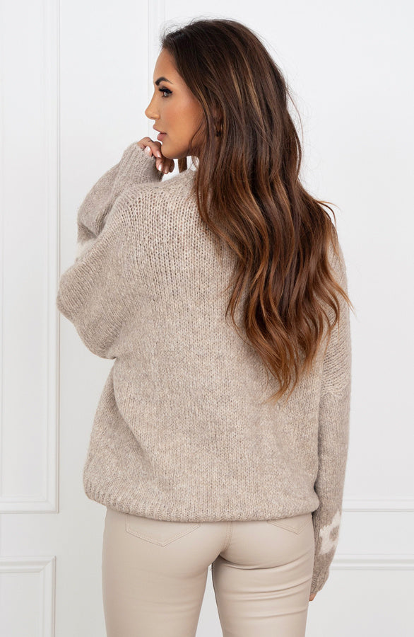 Anita - Pull Doux à Motif Fleuri pour Femmes
