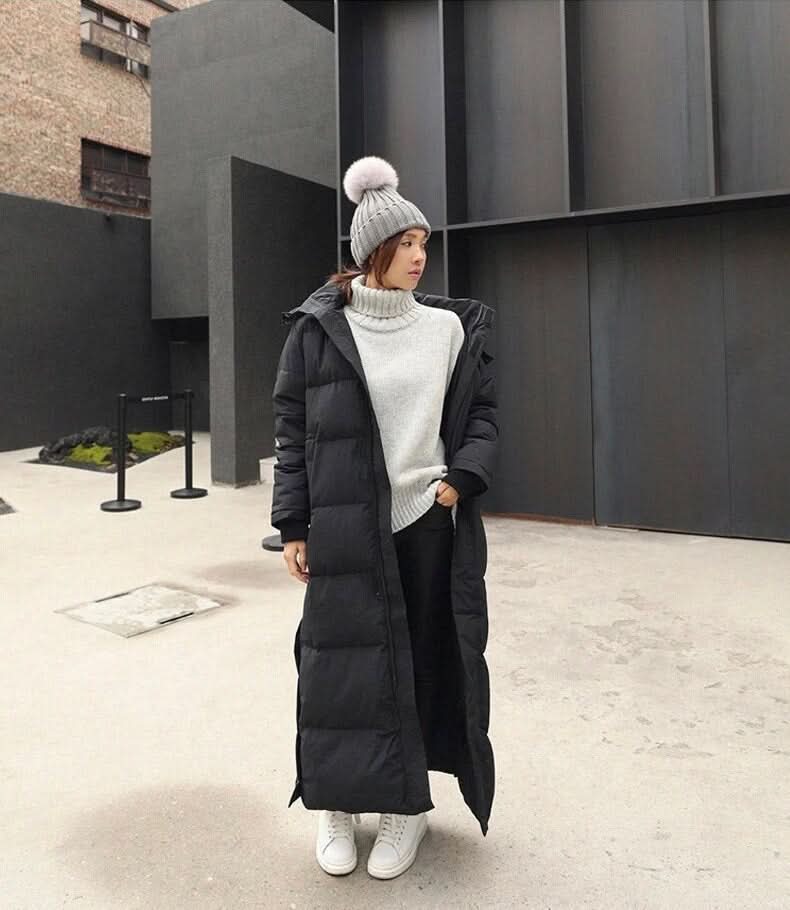 Veste d'hiver élégante, coupe-vent et chaude pour femme