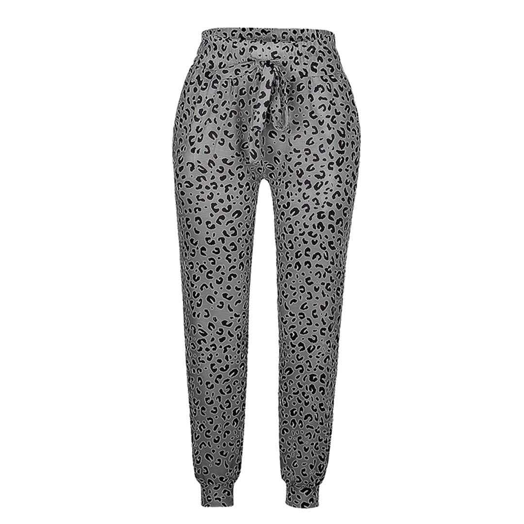 Lucie - Pantalon à imprimé léopard