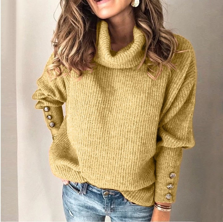 Pull col roulé élégant - Dinia