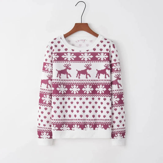 Lila - Pull de Noël Chaud à Manches Longues pour Femme