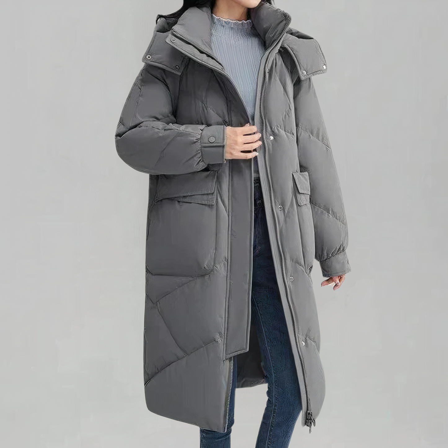 Veste d'hiver longue en duvet - Emelen