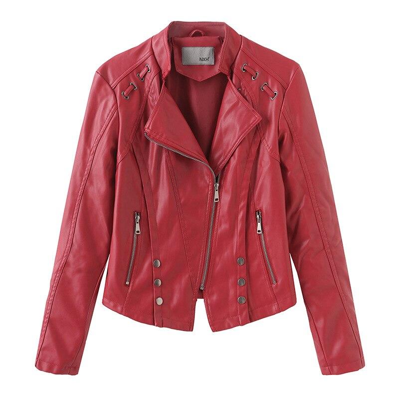 Veste de motard en simili cuir