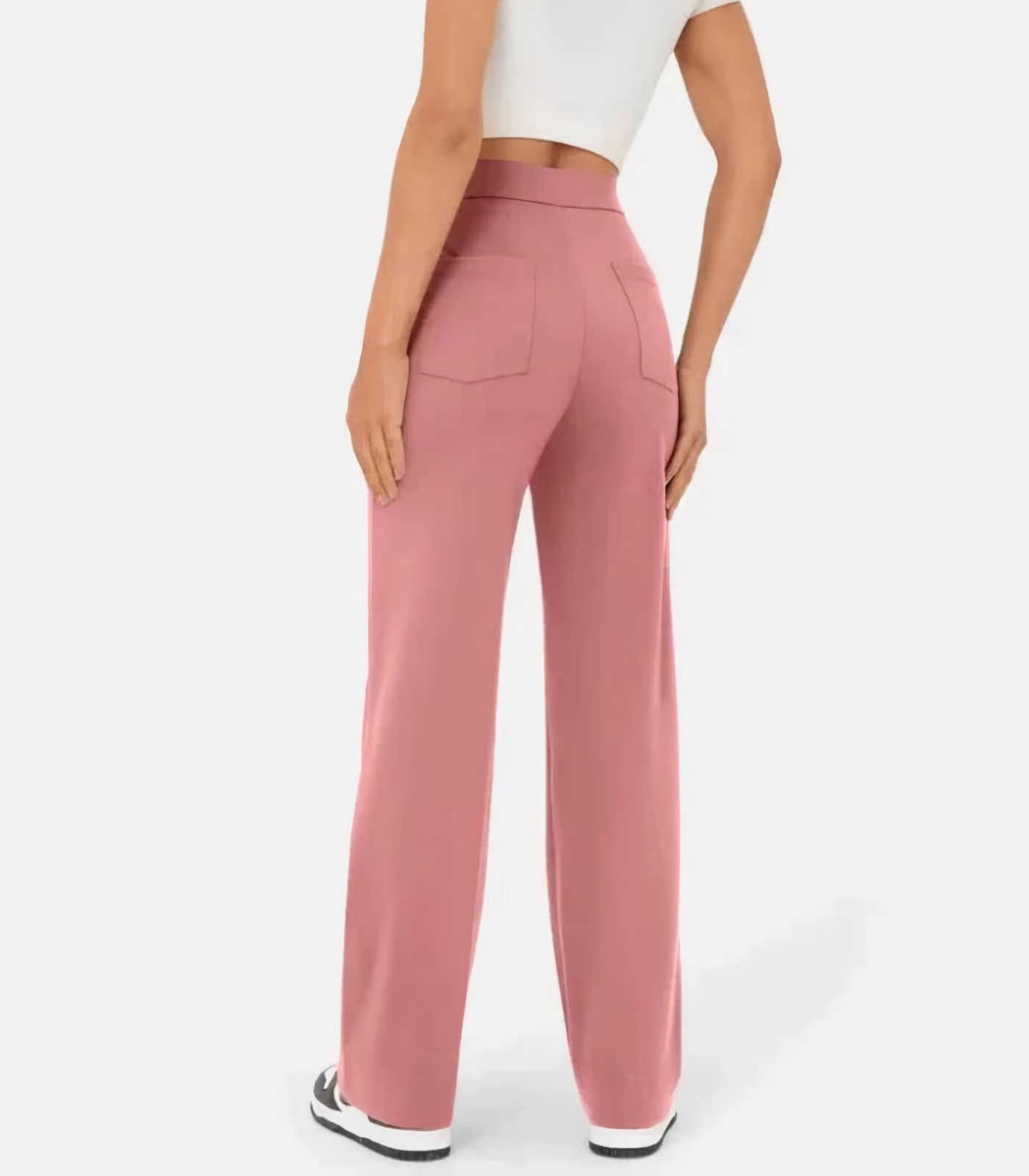 Amantine - Pantalon taille haute avec boutons