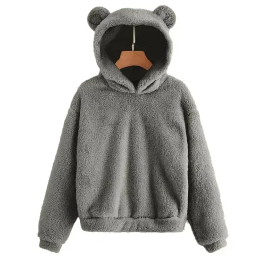 Emily - Sweat à capuche ours stylé pour femme