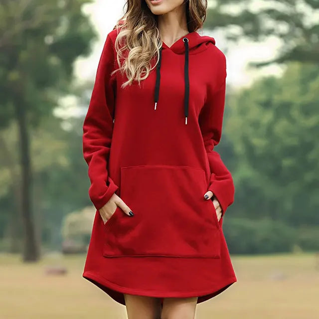 Maya - Sweat à capuche long pour femme
