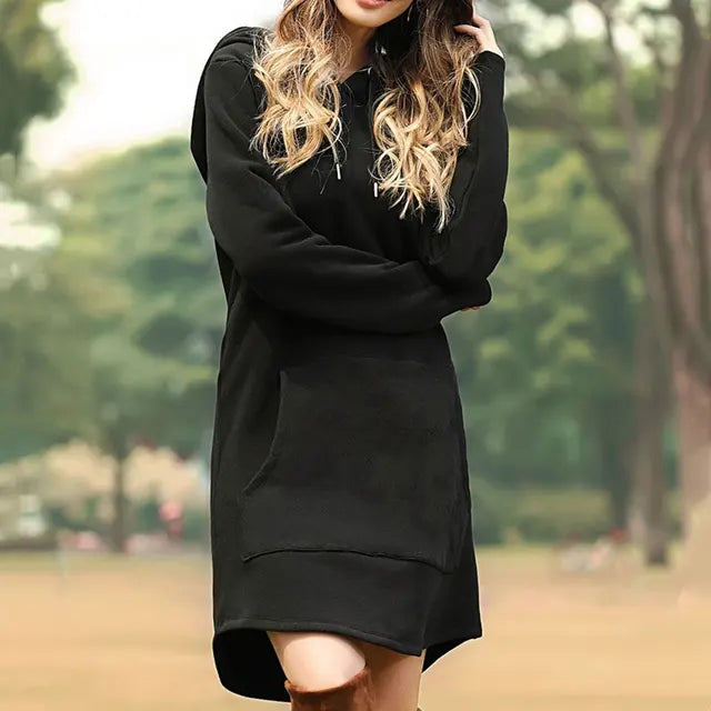 Maya - Sweat à capuche long pour femme