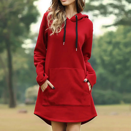 Maya - Sweat à capuche long pour femme