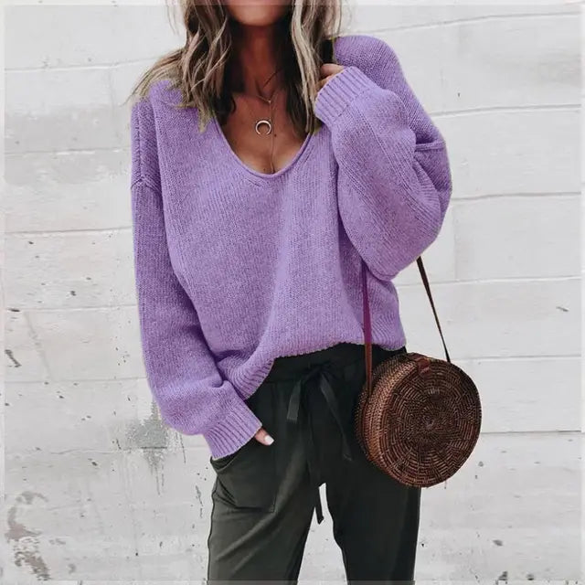 Pull Maille Col V - Euphémie