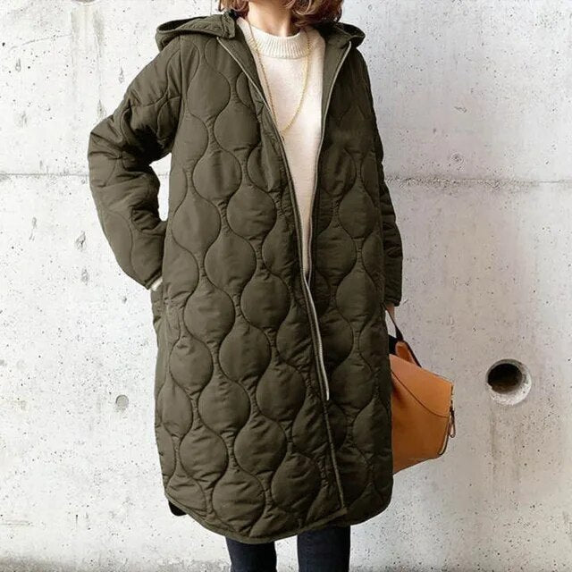 Emarie - Manteau d'Hiver Décontracté à Capuche pour Femmes