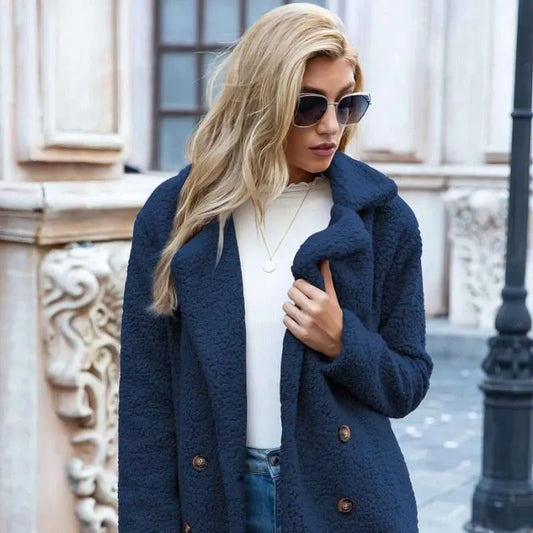 Veste longue en peluche - Christeen