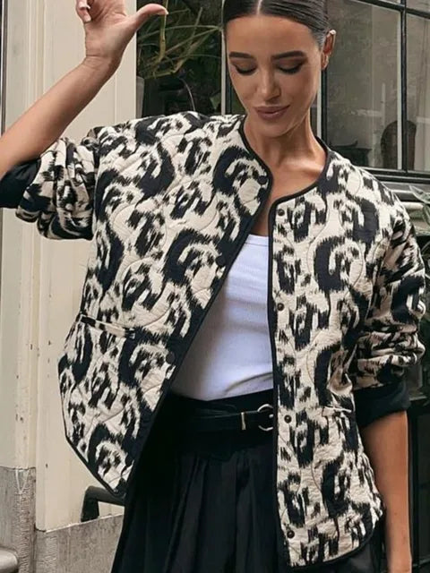 Diana - Manteau vintage à imprimé floral Veste