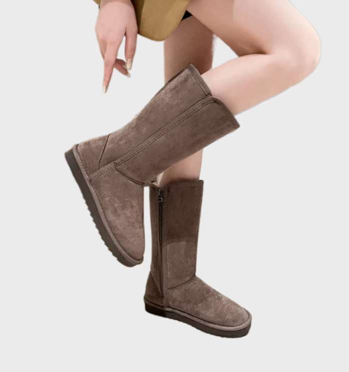 Isabelle - Bottes En Daim Chaudes