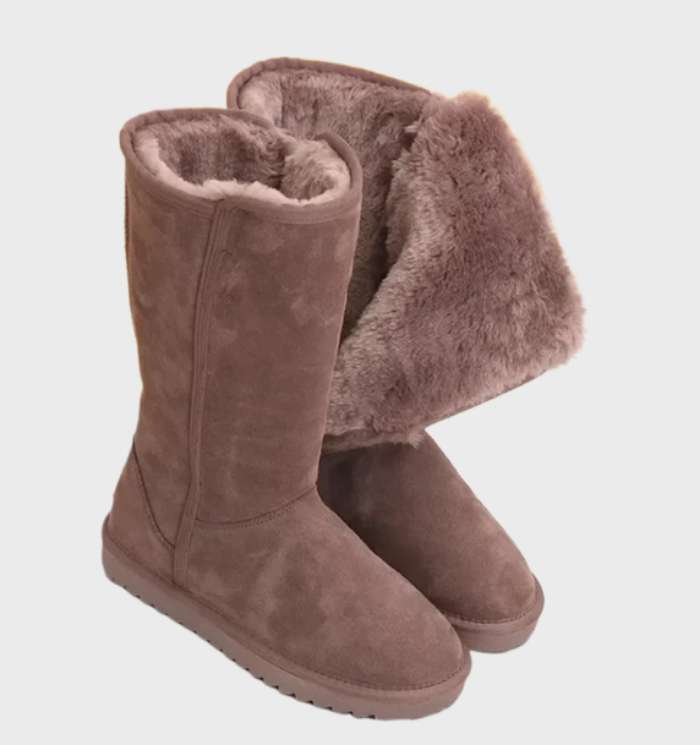 Isabelle - Bottes En Daim Chaudes