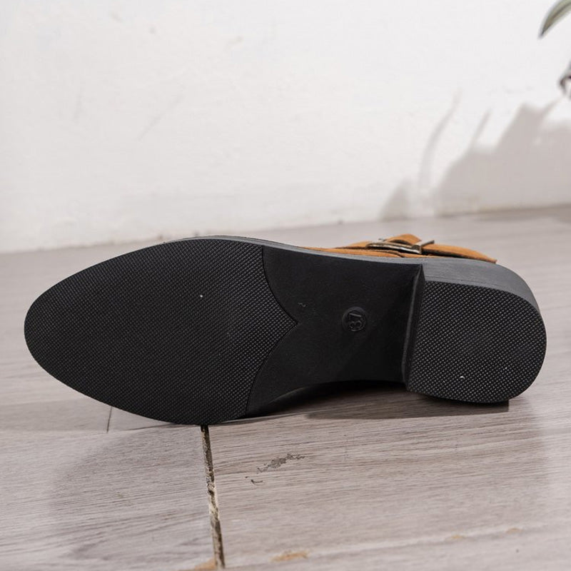 Bottes à talons épais vintage - Richeza