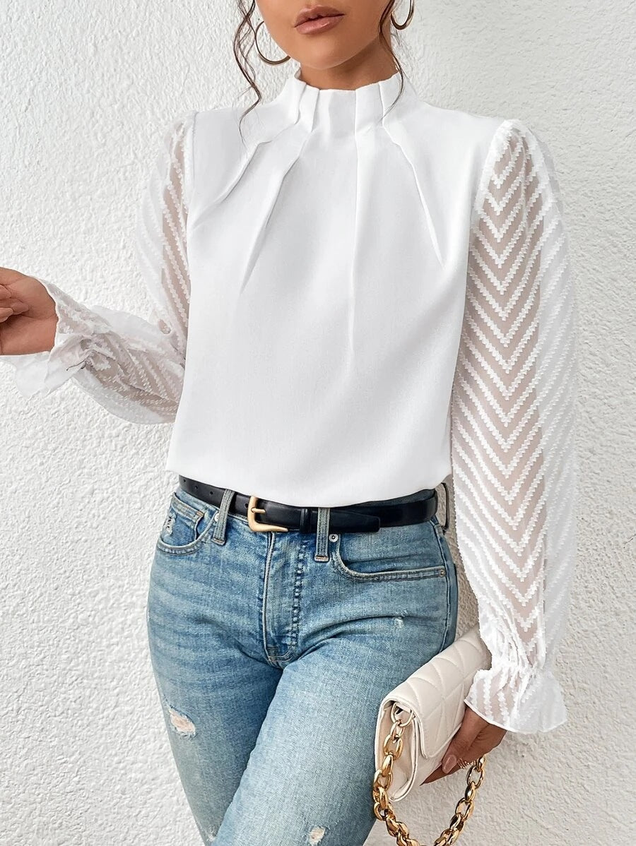 Andrea - Blouse Confort Vintage Ample pour Femmes