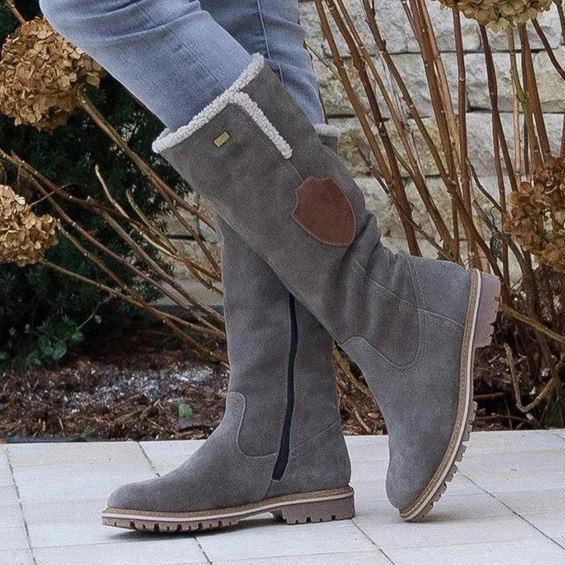 Bottes d'hiver mi-longues en daim - Helvisa