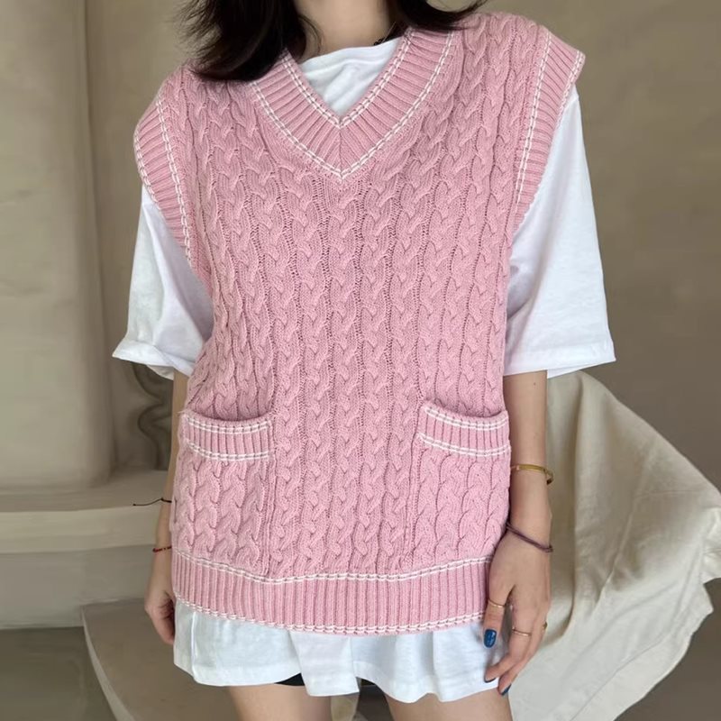 Lea - Gilet en maille multicouche avec résille et garniture contrastée