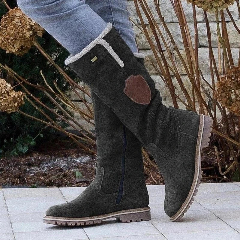 Bottes d'hiver mi-longues en daim - Helvisa