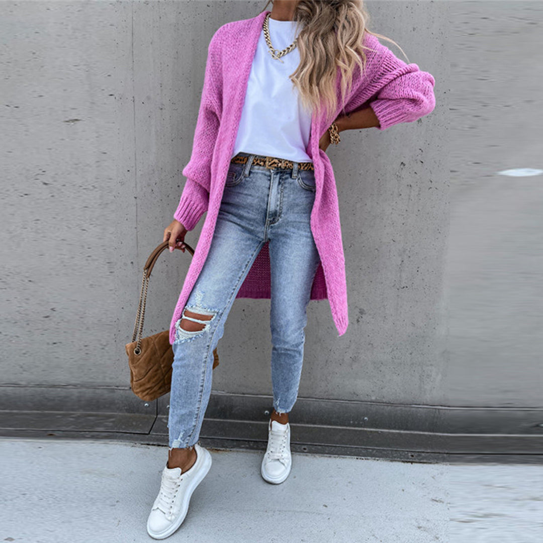 Cardigan mi-long élégant - Mavra