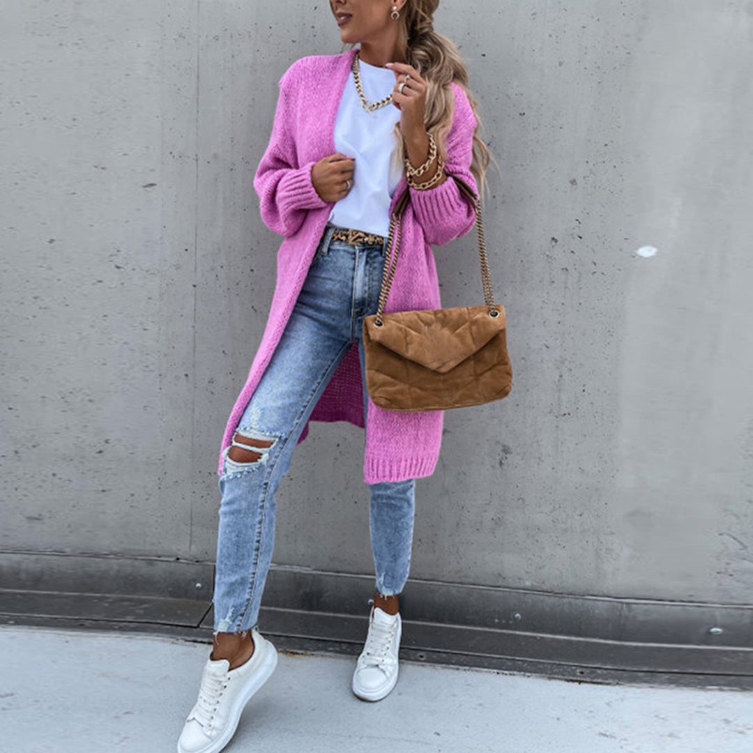 Cardigan mi-long élégant - Mavra