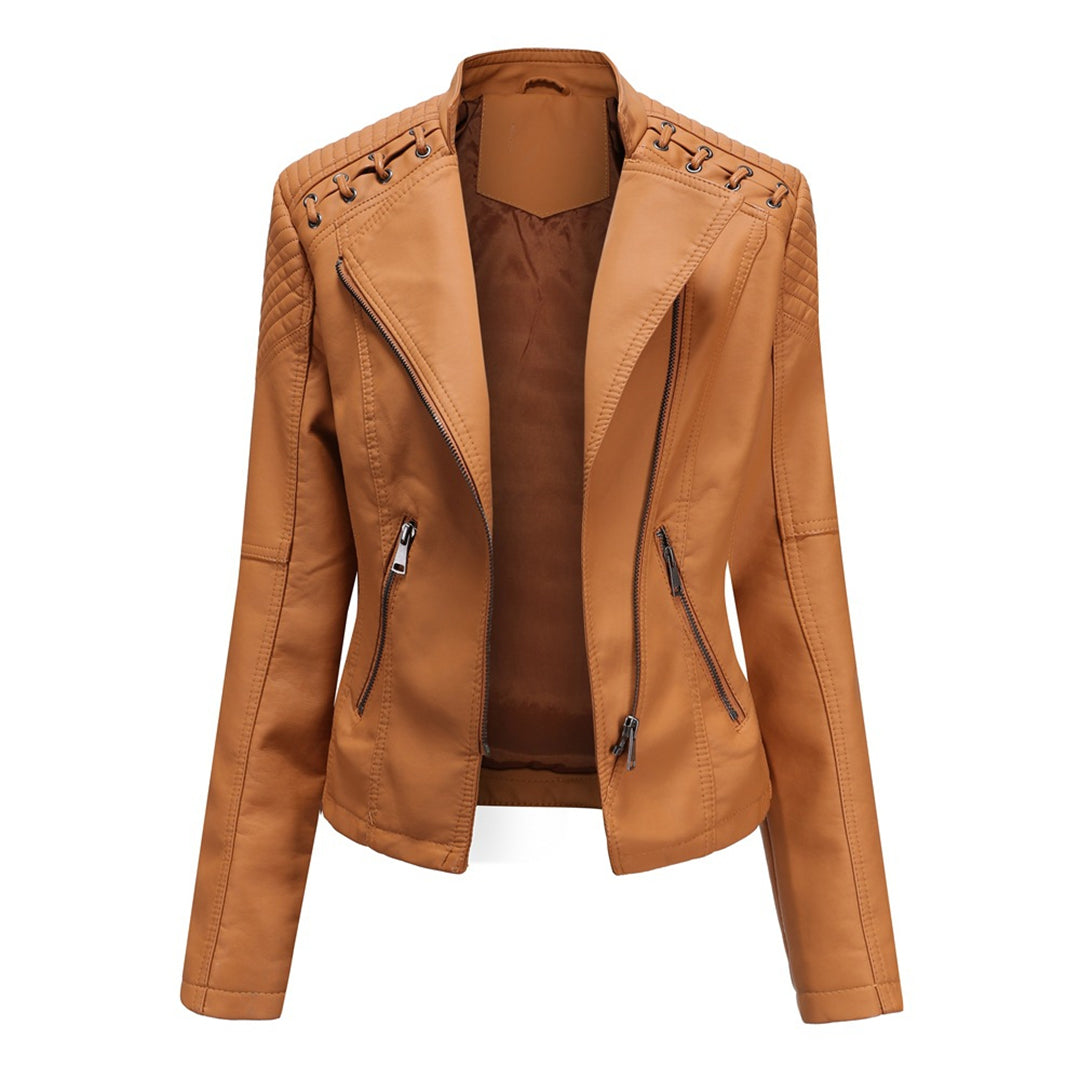 Veste en cuir vintage élégante - Kally