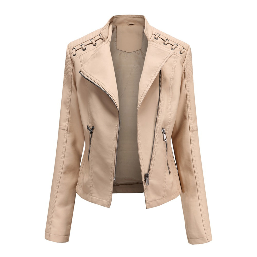 Veste en cuir vintage élégante - Kally