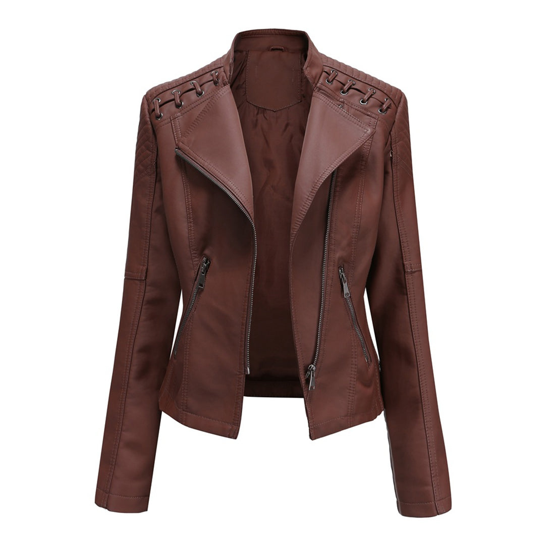 Veste en cuir vintage élégante - Kally