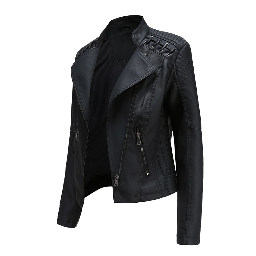 Veste en cuir vintage élégante - Kally