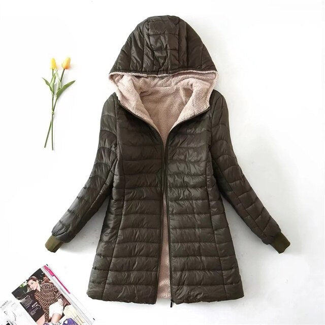 Parka mi-longue à capuche - Lucretia